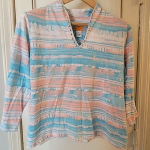 Beautiful baby pink and blue ladies top